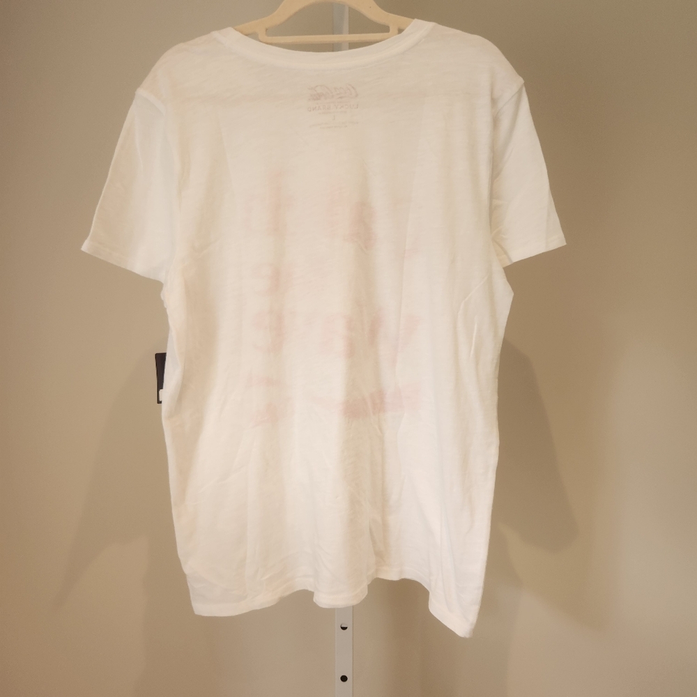 NWT Coke 'Catch the Wave!' White T-Shirt Lucky Brand Graphic Tee Sz L - Picture 11 of 11